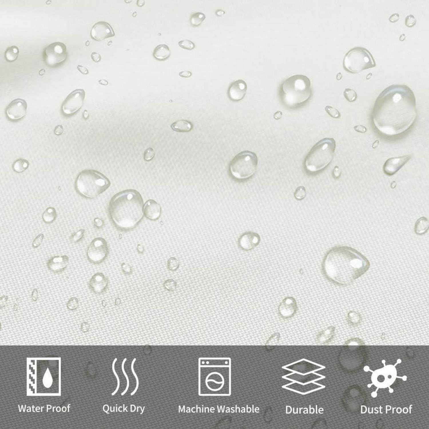 Duschvorhang Überlänge Beige Anti-schimmel Wasserdicht