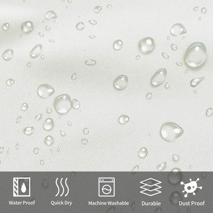 Duschvorhang Überlänge Beige Anti-schimmel Wasserdicht