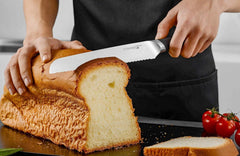 Brotmesser Wellenschliff für selbstgebackenes Brot aus deutschem Edelstahl (8