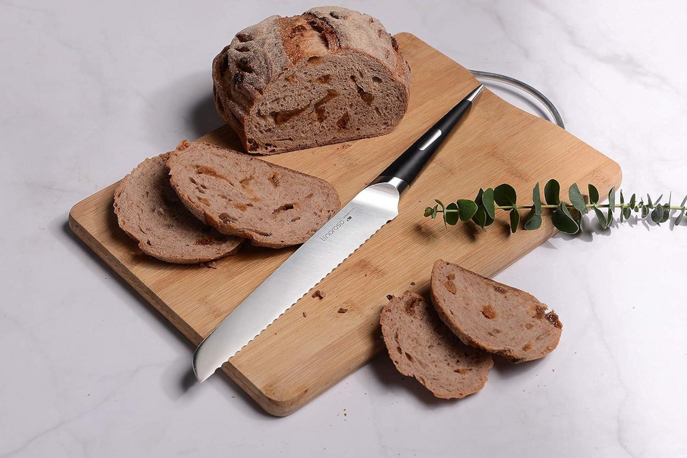 Brotmesser Wellenschliff für selbstgebackenes Brot aus deutschem Edelstahl (8
