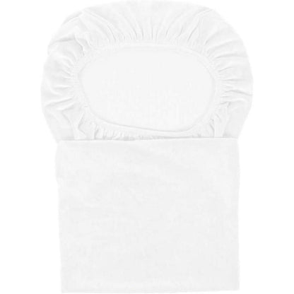 Dehnbarer Stuhlbezug XL – Samt, Weiß, 4er-Set