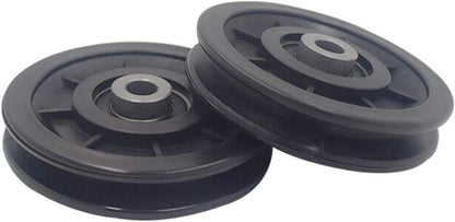 2x LFJ 90mm Nylon Umlenkrolle Fitnessgeräte Ersatzteil