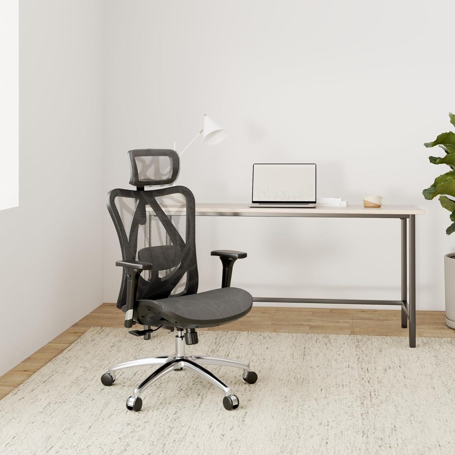 SIHOO Ergonomischer Bürostuhl mit 3D Armlehne und