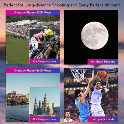 Apexel HD 22X Teleobjektiv Kit für iPhone Samsung Huawei