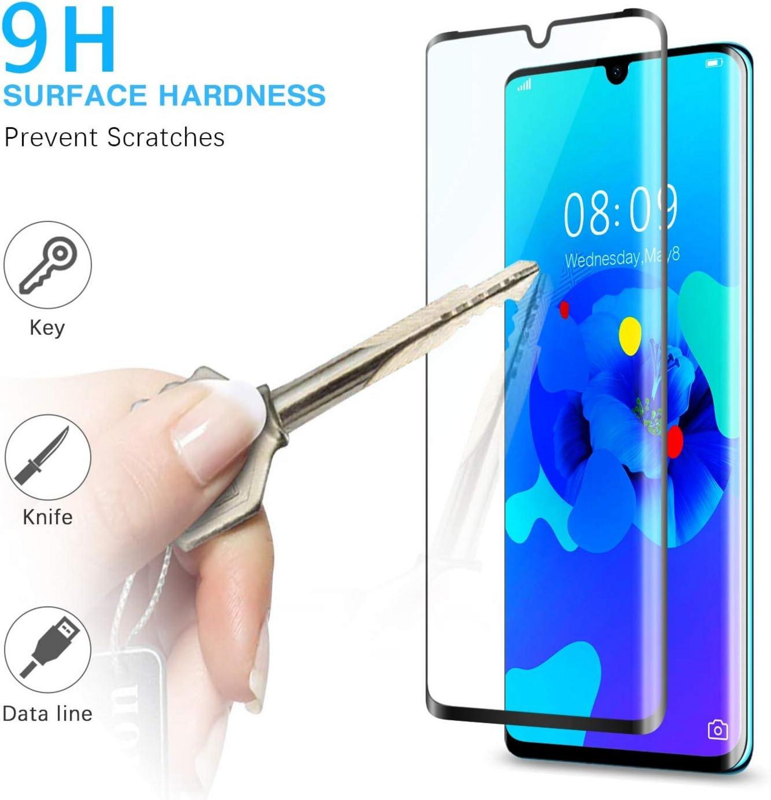 Schutzfolie Huawei P30 Pro Panzerglas 9H 2 Stück Edge-to-Edge Ads405