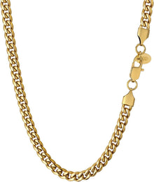 Halskette Edelstahl 6mm Cuban Link Chains Gold vergoldet 55.9cm