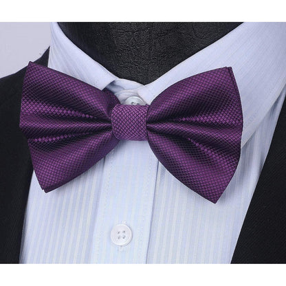 Herren Fliege mit Einstecktuch Set Lila