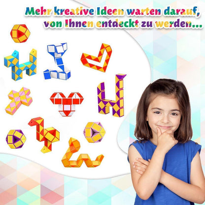 Magische Schlange, 24 Blöcke Kindergeburtstag Spielzeug