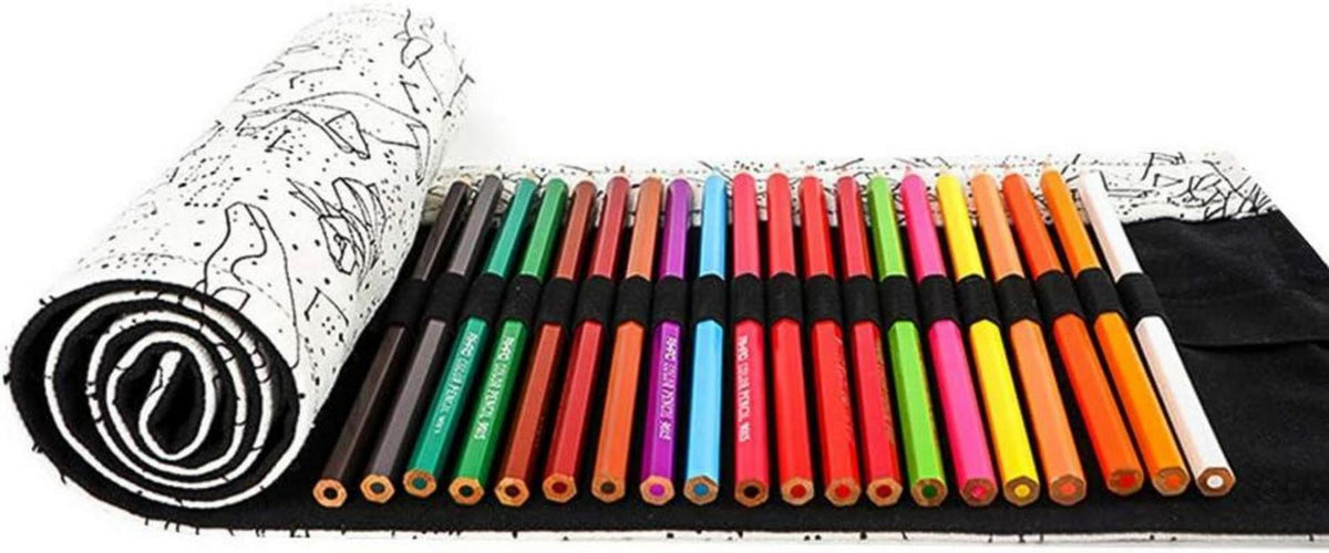 Stifterolle Leinwand 72 Stifte Buntstifte Bleistift Wrap