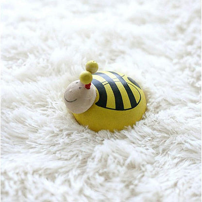 Runder Wohnzimmerteppich weiß 160cm - Anti Rutsch & Flauschig