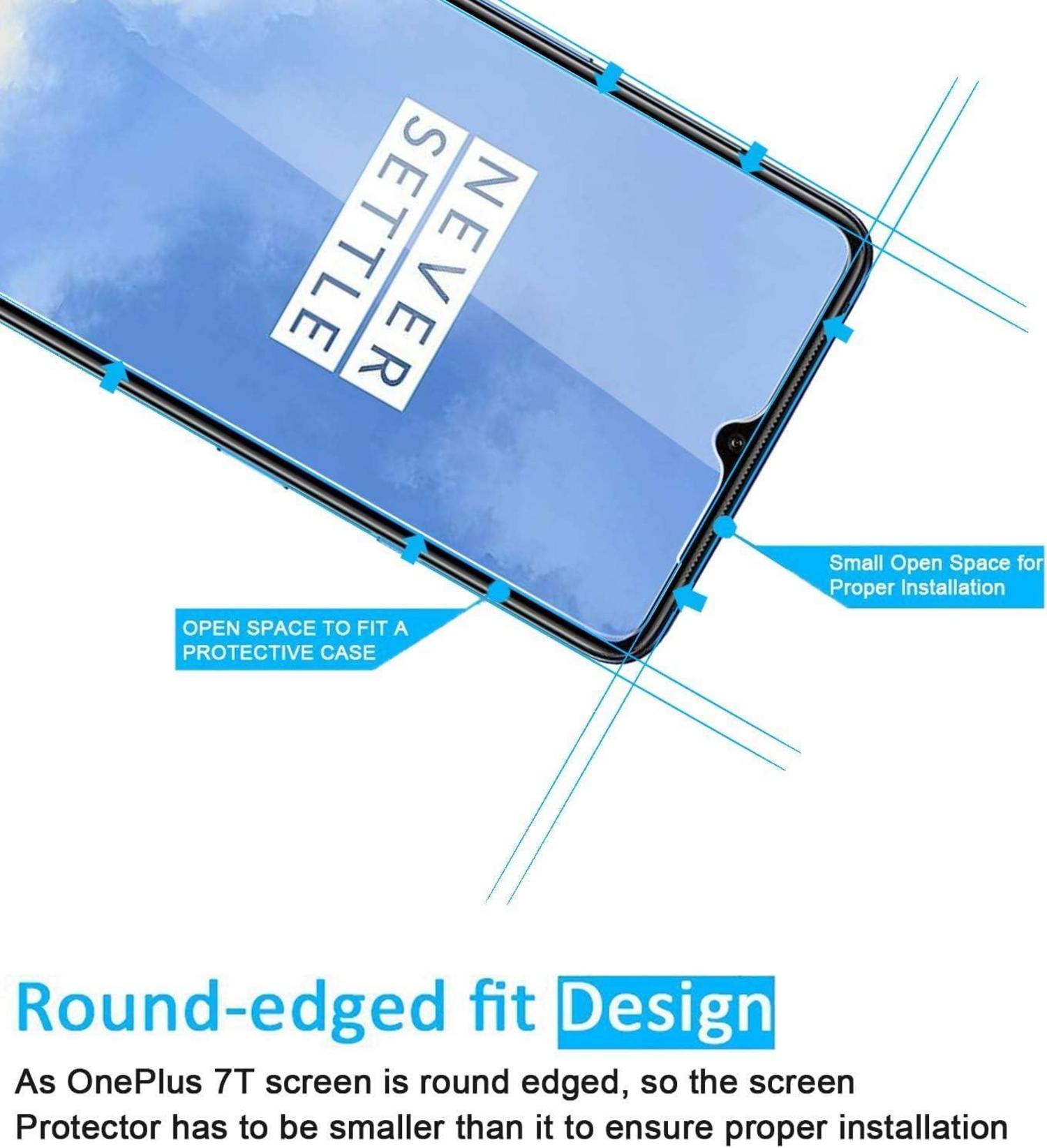 Panzer Schutz Glas für OnePlus 7T 3er Pack 9H Härte Ultra-klar
