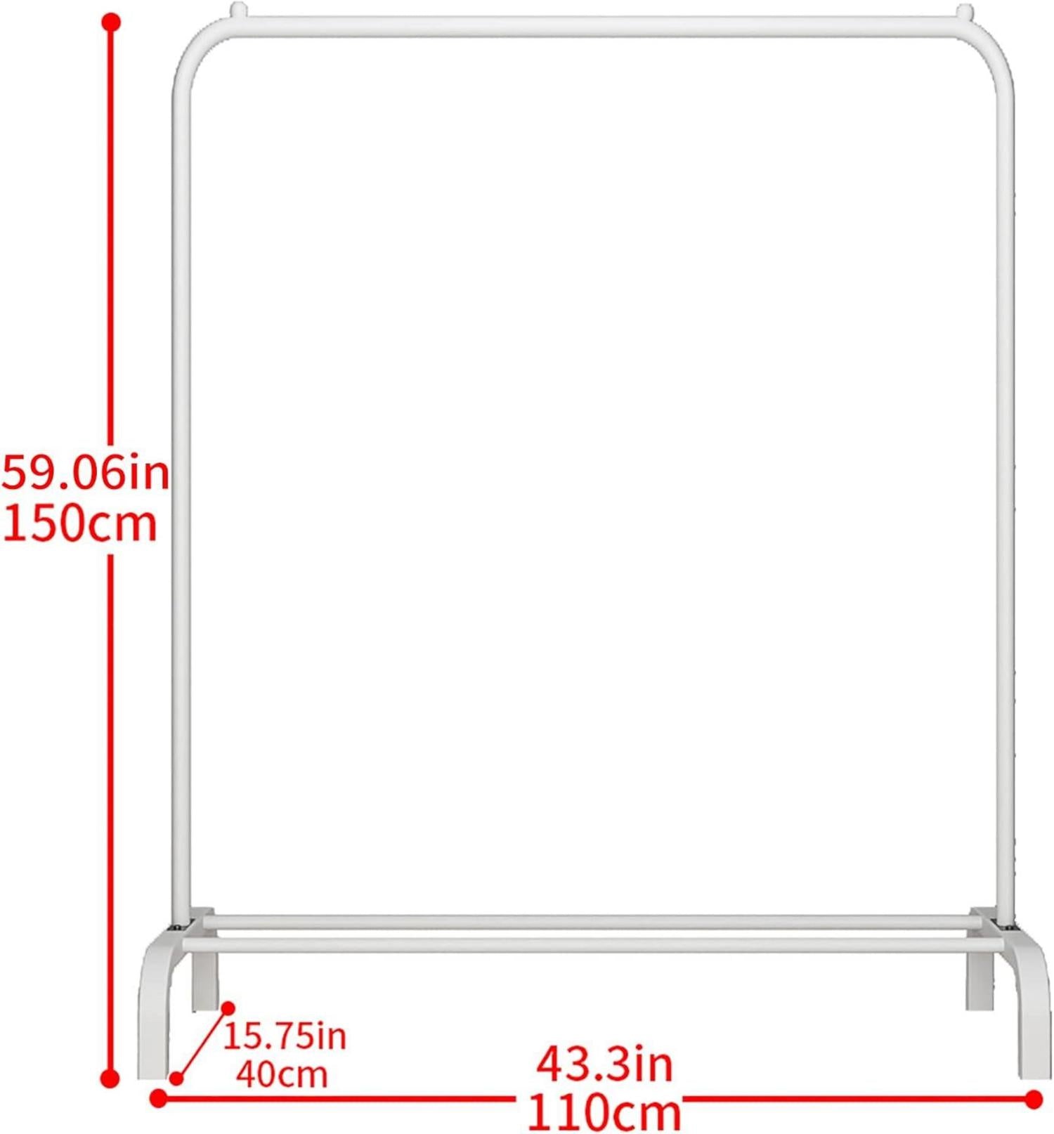 Kleiderständer Freistehend Schlafzimmer Weiß Multifunktional