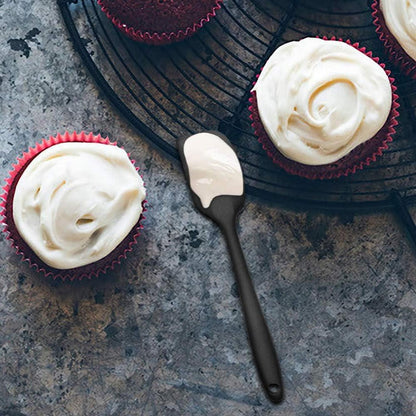 Asdirne Silikon Spatel Set Hochwertig Hitzebeständig Schwarz 6-teilig