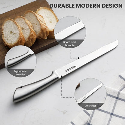 Velaze 8-teiliges Küchenmesser Set aus Edelstahl