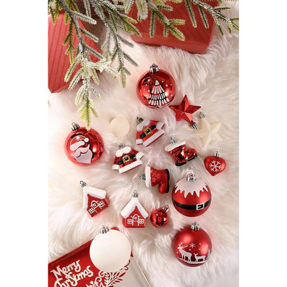 Valery Madelyn Weihnachtskugeln Set Kunststoff Rot