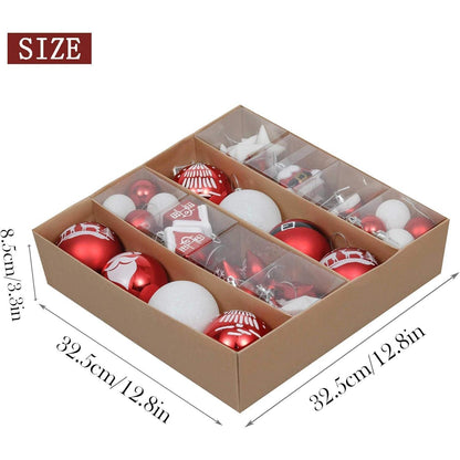 Valery Madelyn Weihnachtskugeln Set Kunststoff Rot