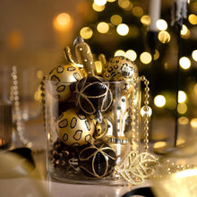 Valery Madelyn Weihnachtskugeln Set Schwarz Gold 70 TLG