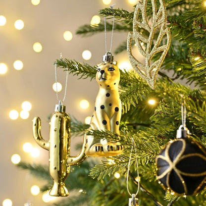 Valery Madelyn Weihnachtskugeln Set 70 TLG Gold Schwarz Christbaumschmuck