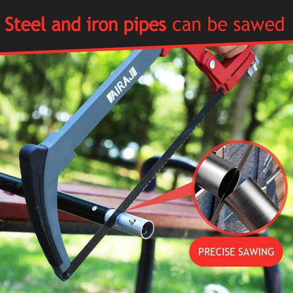 AIRAJ 300mm Metallsäge | 10 Sägeblatt | Bügelsäge für Metall
