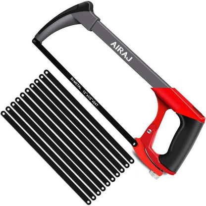 AIRAJ 300mm Metallsäge | 10 Sägeblatt | Bügelsäge für Metall