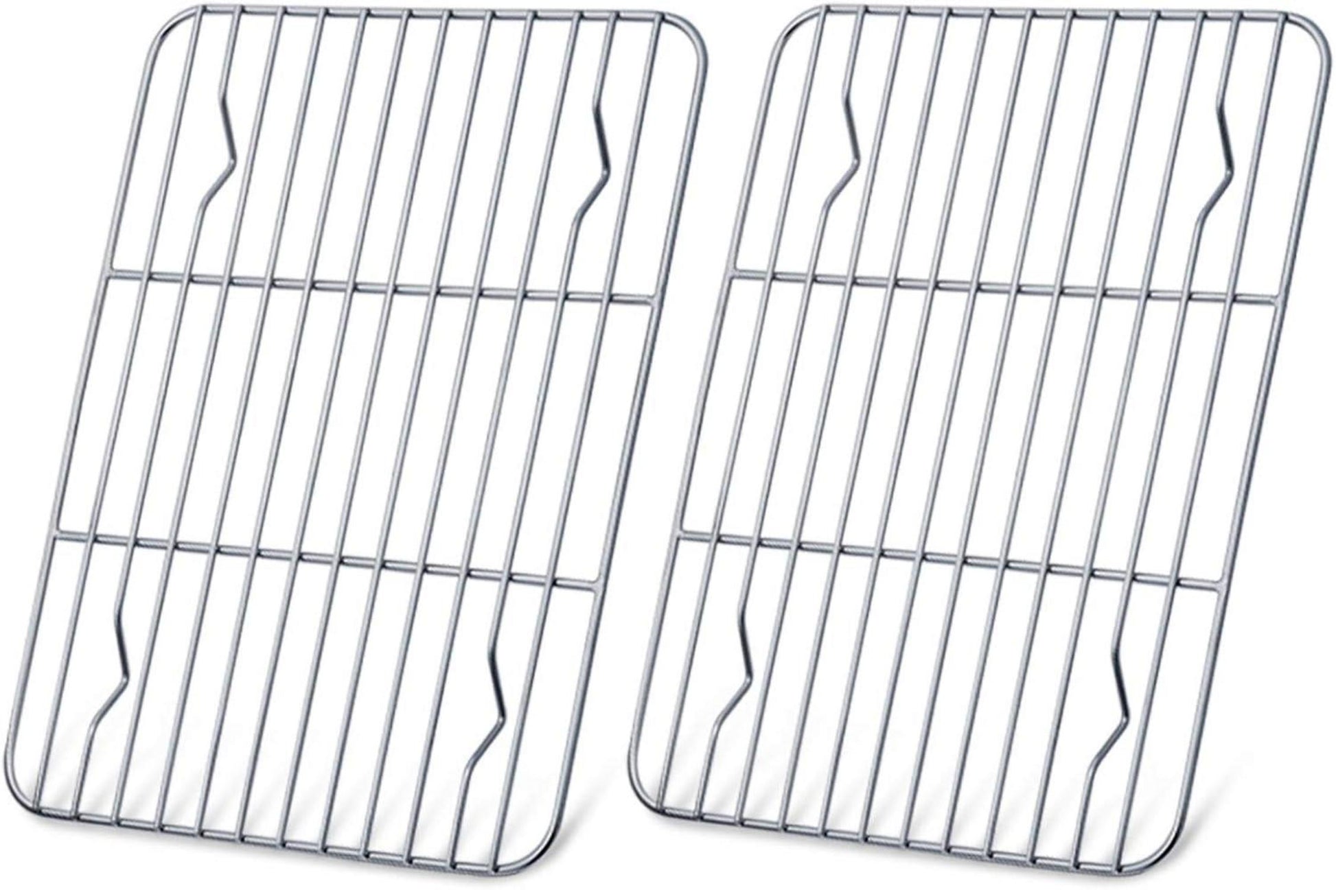 Edelstahl Kuchengitter Set zum Backen Grillen 24.5 x 19 x 2 cm