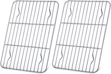Edelstahl Kuchengitter Set zum Backen Grillen 24.5 x 19 x 2 cm