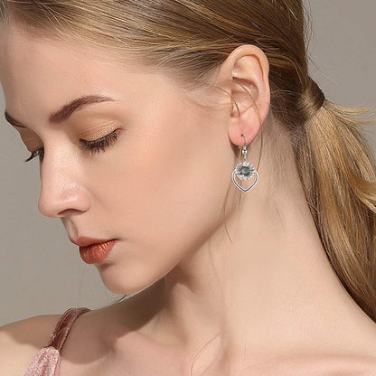 Tulip Daisy Silber Ohrringe Statement Blumenschmuck Frauen