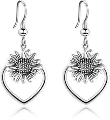 Tulip Daisy Ohrringe Sterling Silber Statement Blumenschmuck