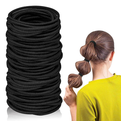 100 Haargummis Elastisch Stirnband Pferdeschwanz Halter Schwere