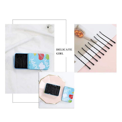 Haarnadeln Bobby Pins 200 Stück Haarspangen Metal Schwarz 5.5CM