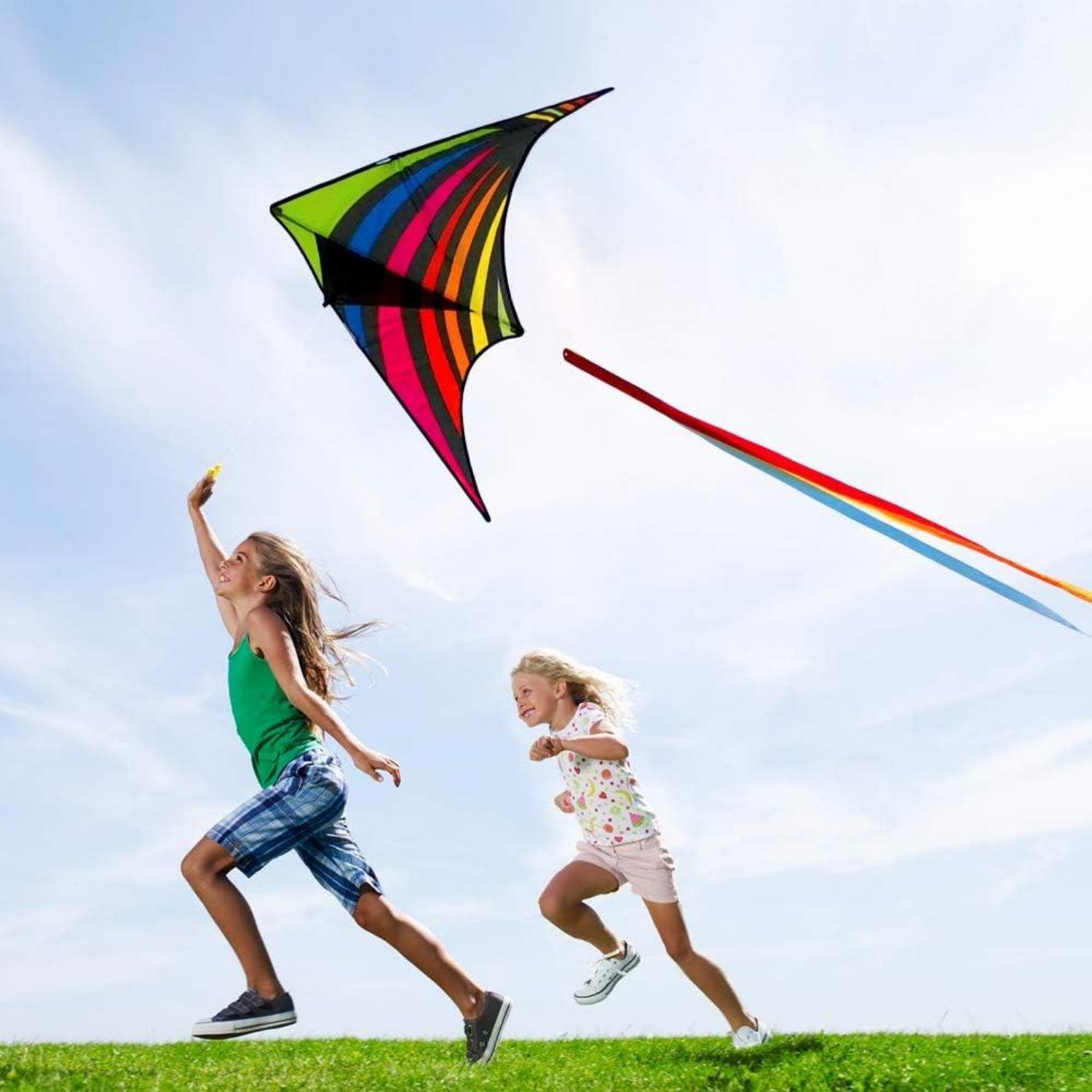 Delta Drachen 63''x30'' für Kinder und Erwachsene, leicht zu