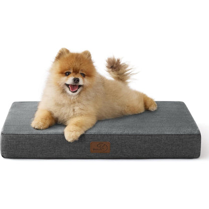 Orthopädisches Hundekissen Memory Foam Dunkelgrau 61x41cm