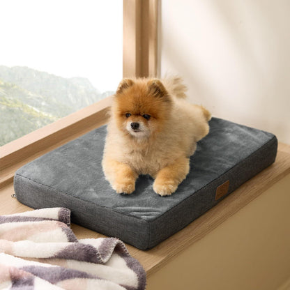 Orthopädisches Hundekissen Memory Foam Dunkelgrau 61x41cm