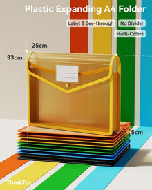 ThinkTex A4 Kunststoff Aktenordner 6cm Erweiterung Organizer
