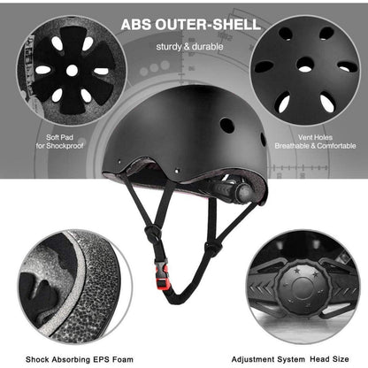 Skateboard Helm Kinder Jugend BMX Inliner Schutzausrüstung