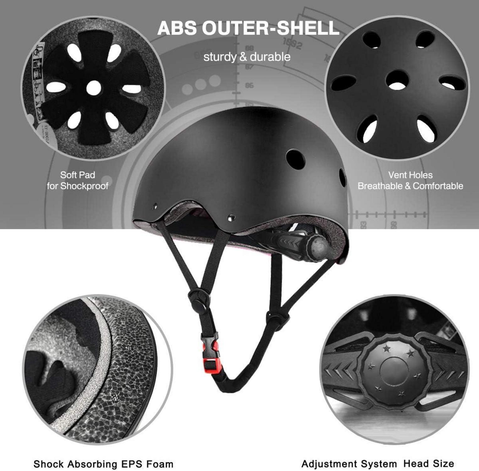 Helm Skateboard Set Schutz Roller Skate Scooter Kinder Erwachsene