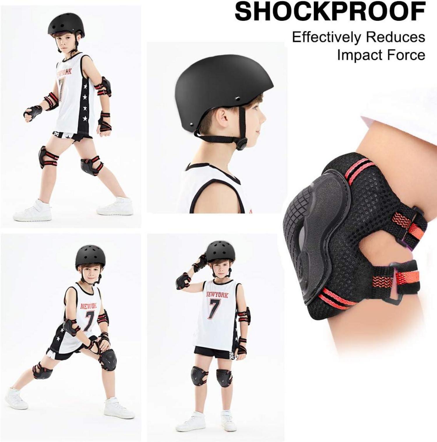 Skateboard Helm Set Kinder Erwachsene 48-52 cm Belüftung