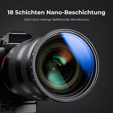 K-Serie 55mm ND Filter Slim Variabler Graufilter ND2-400