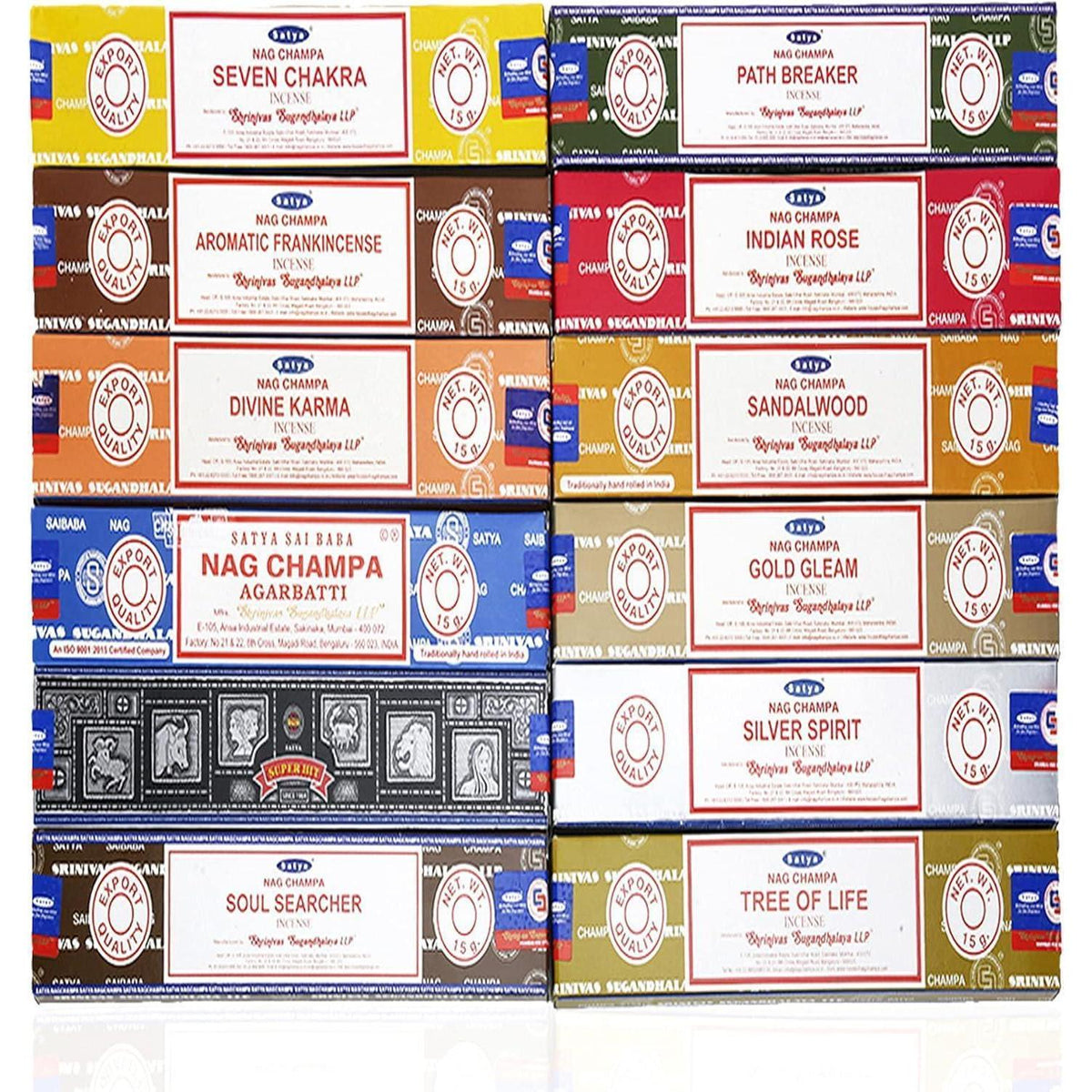 Satya Räucherstäbchen 12er Pack: Exklusive Düfte & Naturharze