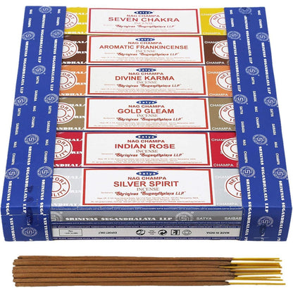 Satya Räucherstäbchen 12er Pack: Exklusive Düfte & Naturharze