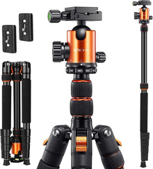 Professionelles 205cm Kamera Reisestativ 360 Grad Kugelkopf Orange