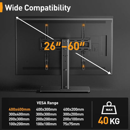 TV Standfuss Schwenkbarer Höhenverstellbar für 32-60 Zoll