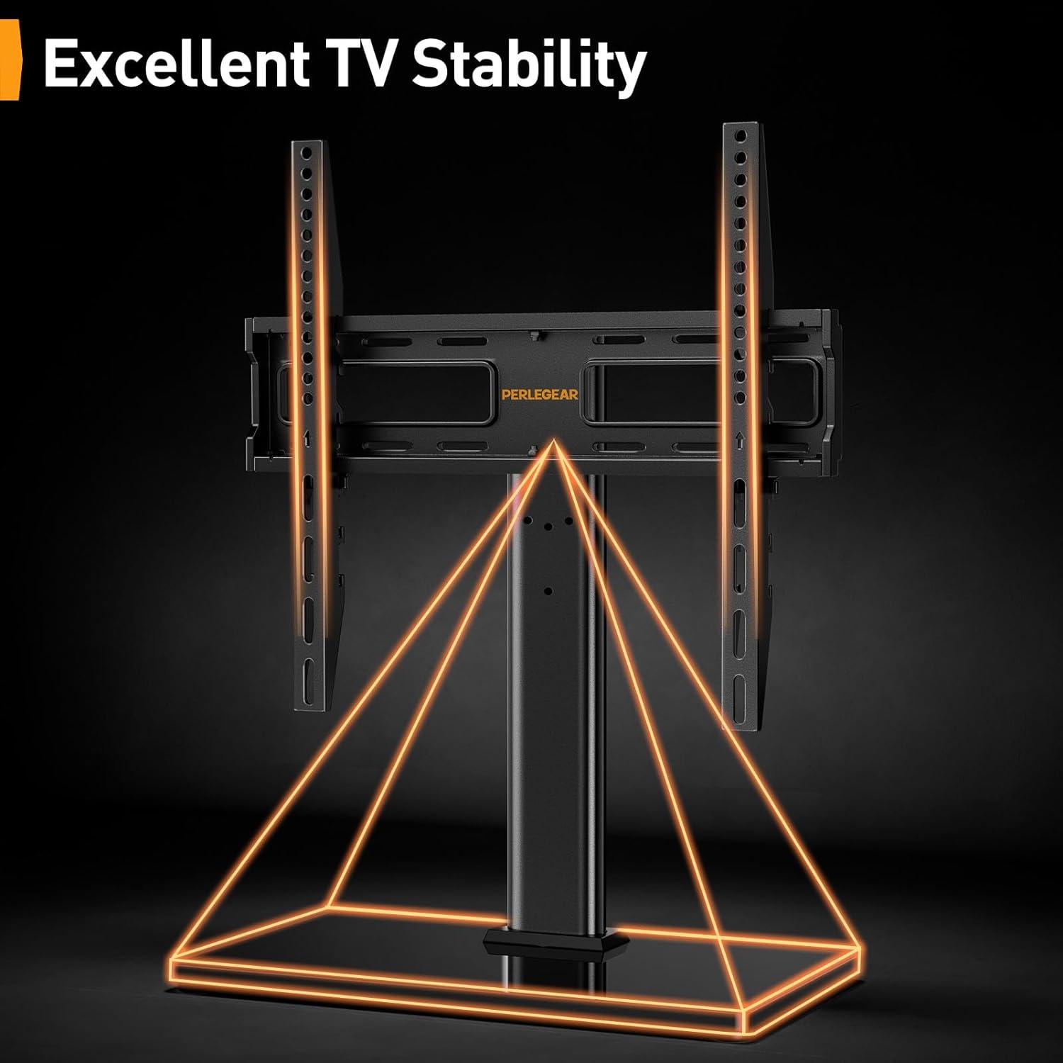 TV Standfuß Schwenkbar Höhenverstellbar 32-60 Zoll VESA 400x400mm Bis 40kg