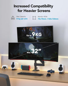 Monitor Halterung 2 Monitore für 13-32 Zoll