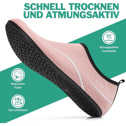 Badeschuhe Wasserschuhe Schnell Trocknend Damen Herren Rosa 42
