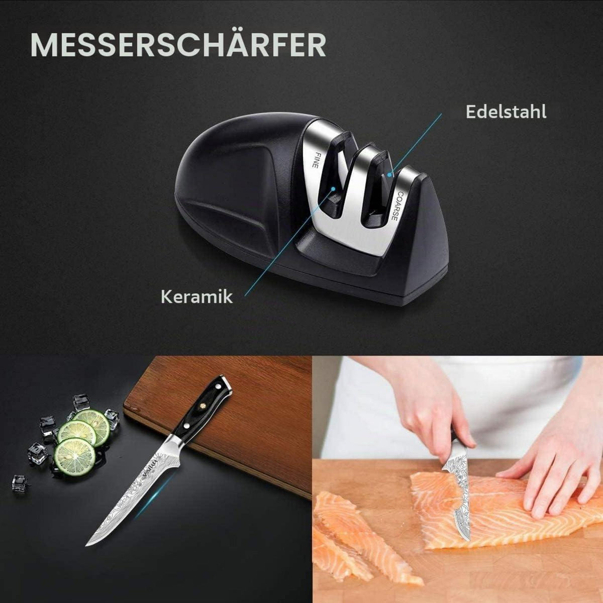 Filetiermesser 15 cm – Scharfes Ausbeinmesser für Fisch & Fleisch