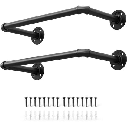 OROPY Industrierohr Kleiderstange 2er Set, 49cm