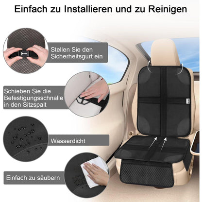 Kindersitzunterlage 2 Stück ISOFIX Auto Kindersitz Schutz