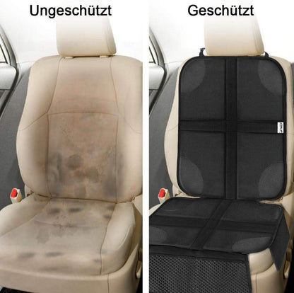 Ezilif Kindersitzunterlage 2 Stück ISOFIX Autositzschoner Schwarz