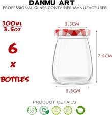 Danmu Art 6 Stück 100ml-Deckel